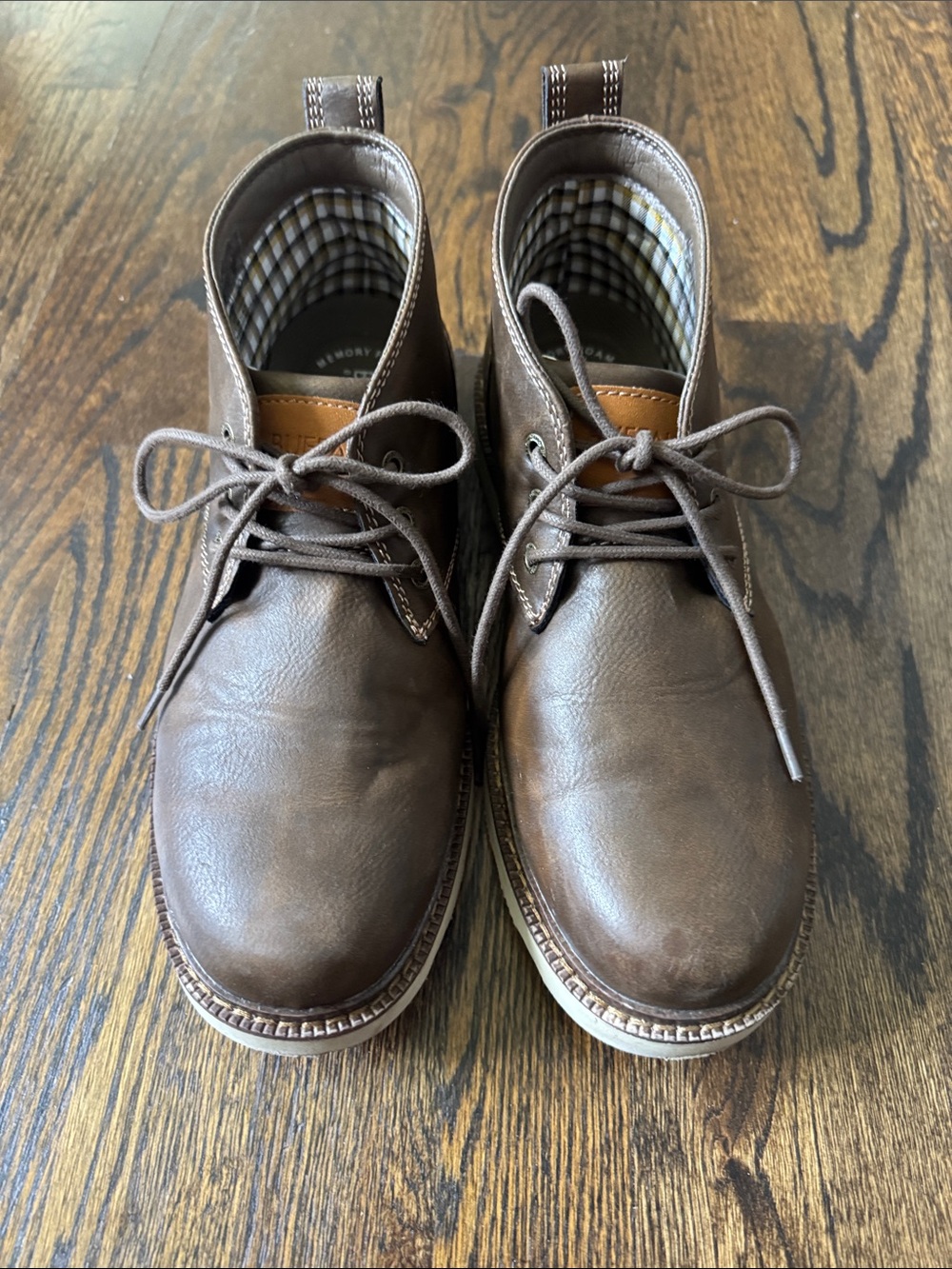 Buffalo David Bitton Men's Brown Leather Chukka Boots